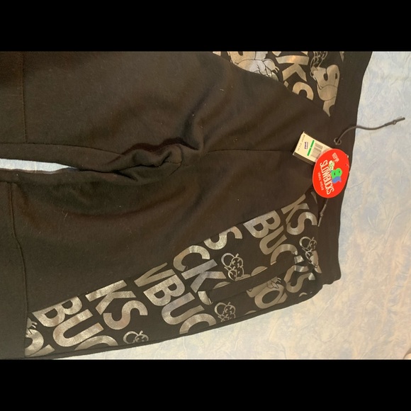 SLOWBUCKS MENS SWEATPANTS SIZE L BLACK Reflective material really HOT ! - Picture 14 of 15
